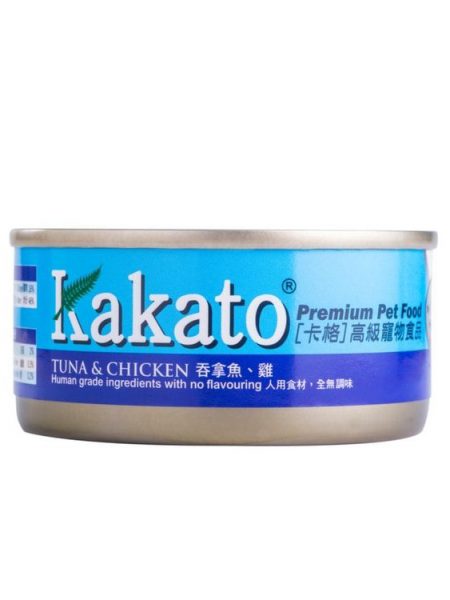 Kakato卡格貓狗罐頭 - 吞拿魚+雞肉 (70g / 170G)