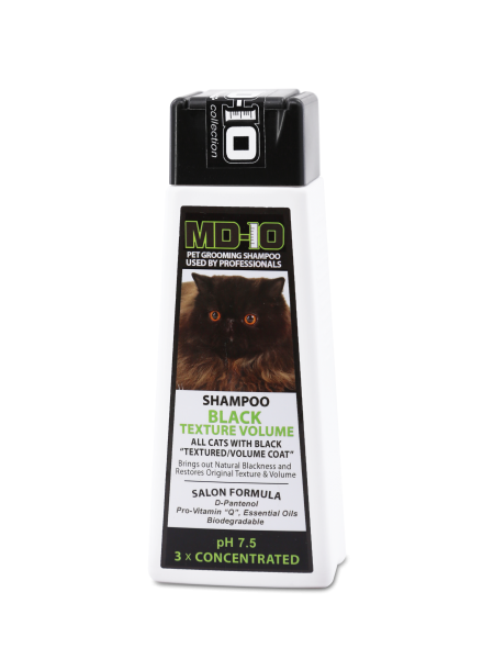 MD-10 頂尖專業比賽級-黑色豐盈質感洗毛液 Black Texture Shampoo (for cats)