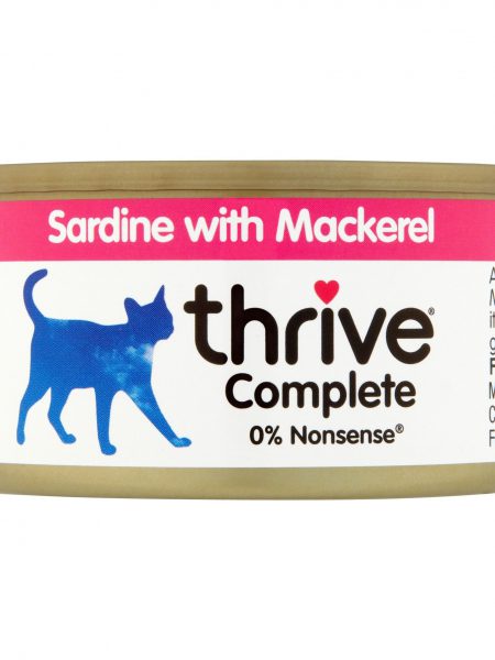 Thrive脆樂芙整全膳食貓罐頭-100%沙甸魚+鯖魚(75g)