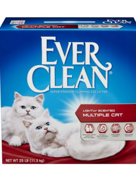 EVER CLEAN愛牠潔-特強芳香配方貓砂-適合多隻貓使用(微香味) (紅標) 25LB