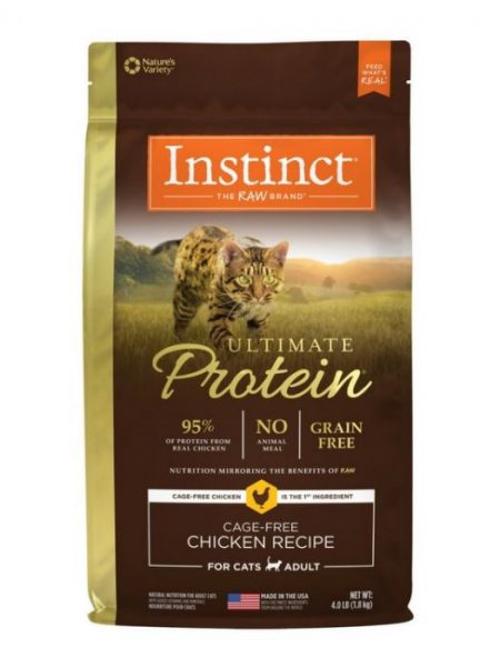 Instinct Ultimate Protein無穀物頂級蛋白質雞肉貓糧 (4,10LB）