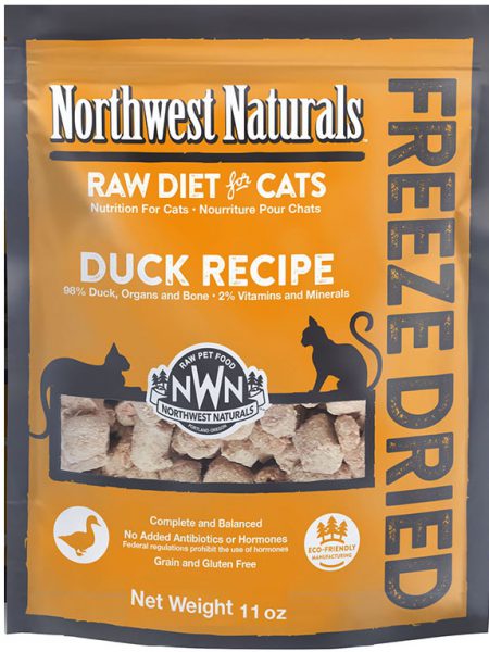 Northwest Naturals 無穀物凍乾脫水貓糧 – 鴨肉 (311g)