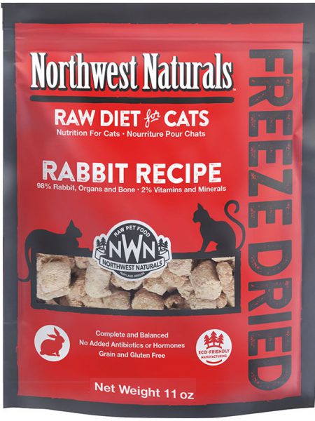 Northwest Naturals 無穀物凍乾脫水貓糧 – 兔肉 (311g)