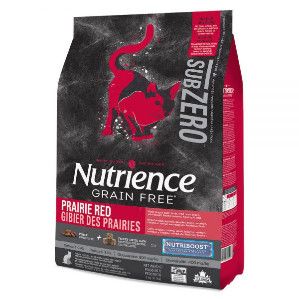 Nutrience SubZero-頂級紅肉、海魚、脫水肉粒配方無穀物全貓糧 (5LB / 11LB)