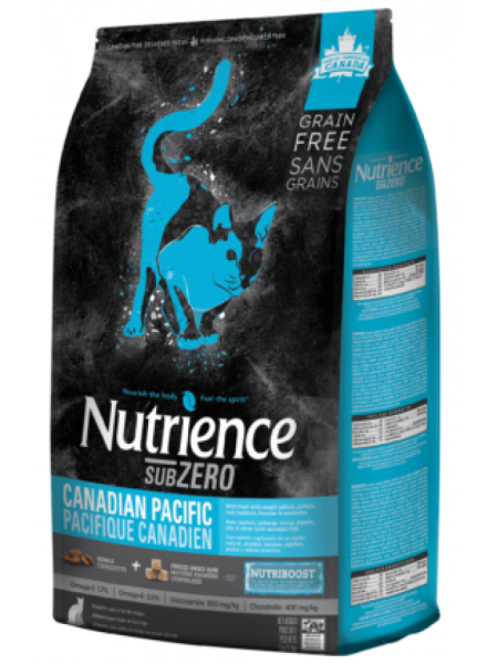 Nutrience SubZero - 凍乾鮮三文魚、鯡魚無穀物七種魚配方全貓糧 (5LB/11LB)
