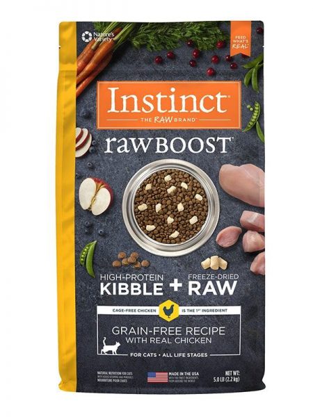 Instinct Raw Boost 無穀物凍乾生肉粒雞肉全貓糧 (5LB/10LB)